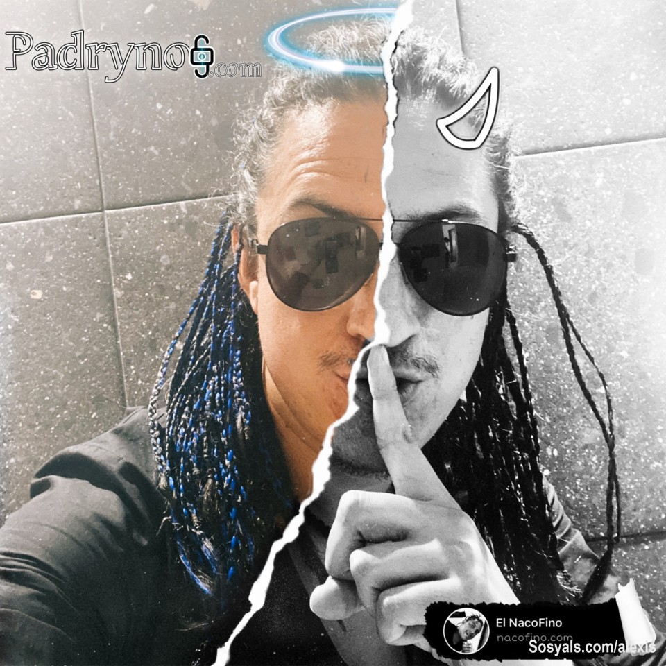 #MisRedesSociales 
#NacoFino +3 millones de seguidores
El Padryno @NacoFino es la combinación perfecta entre lo vulgar y lo sensiblero.
Me atrevo a decir que es el mejor de mis personajes ya que a pesar de que han tratado de eliminarlo y lo han logrado en múltiples ocasiones y múltiples redes sobre todo TikTok e Instagram ha resurgido cada vez más fuerte.
Encuentralo en todas las redes sociales y para más fácil en http://nacofino.com